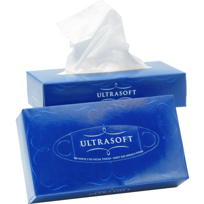 Ultrasoft 100-sheet 2-ply Facial Tissues (Carton 48 Packs)