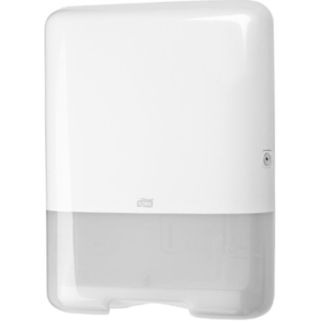 Tork 553000 White H3 System Single-fold/C-Fold Hand Towel Dispenser