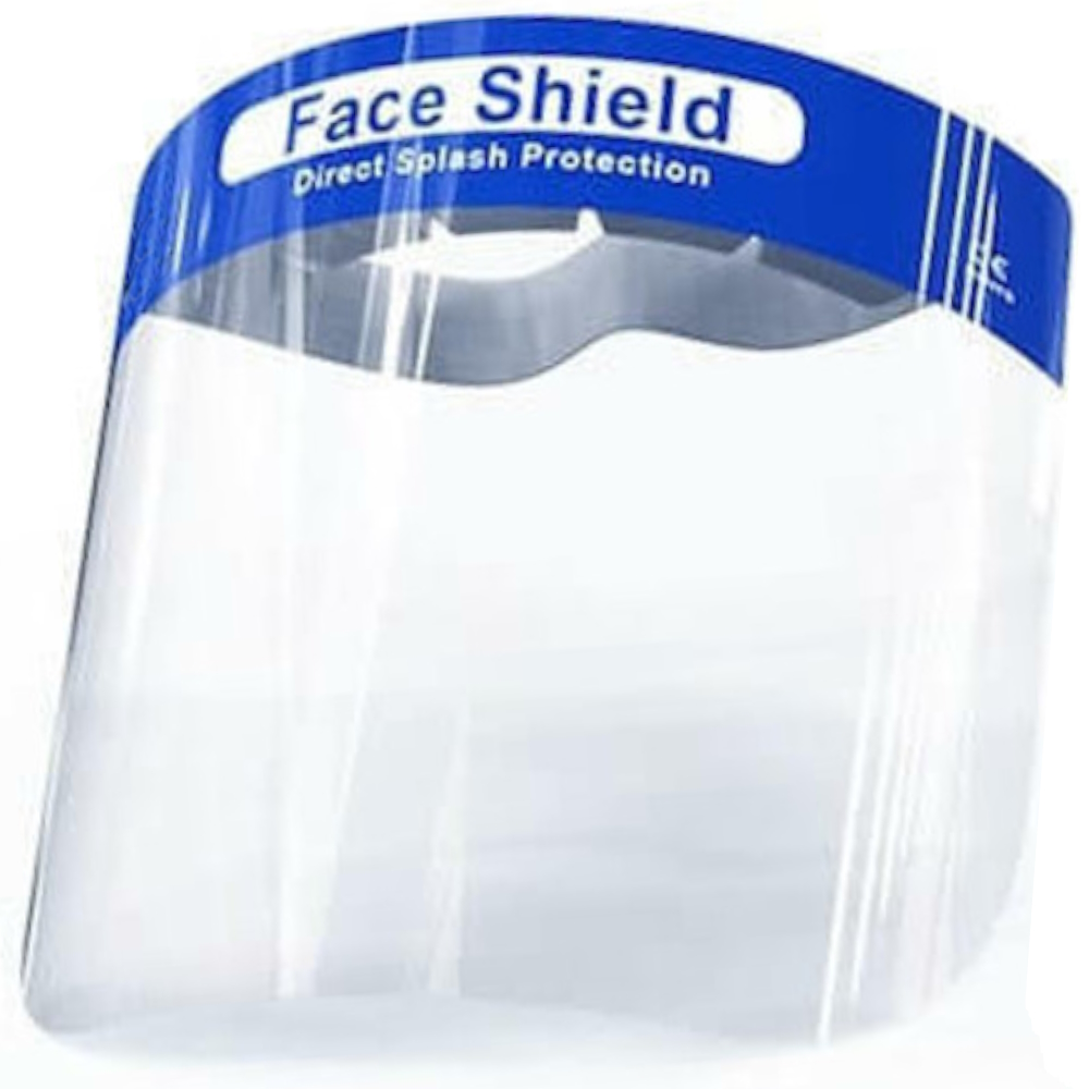 *CLEARANCE*  Face Shield Disposable Anti-fog Foam Band Clear (Pack 12 Shields)