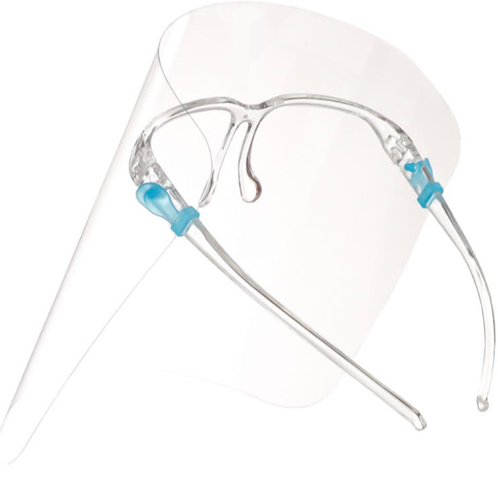 *CLEARANCE*  Face Shield On Glasses Frame Disposable Anti-fog Clear