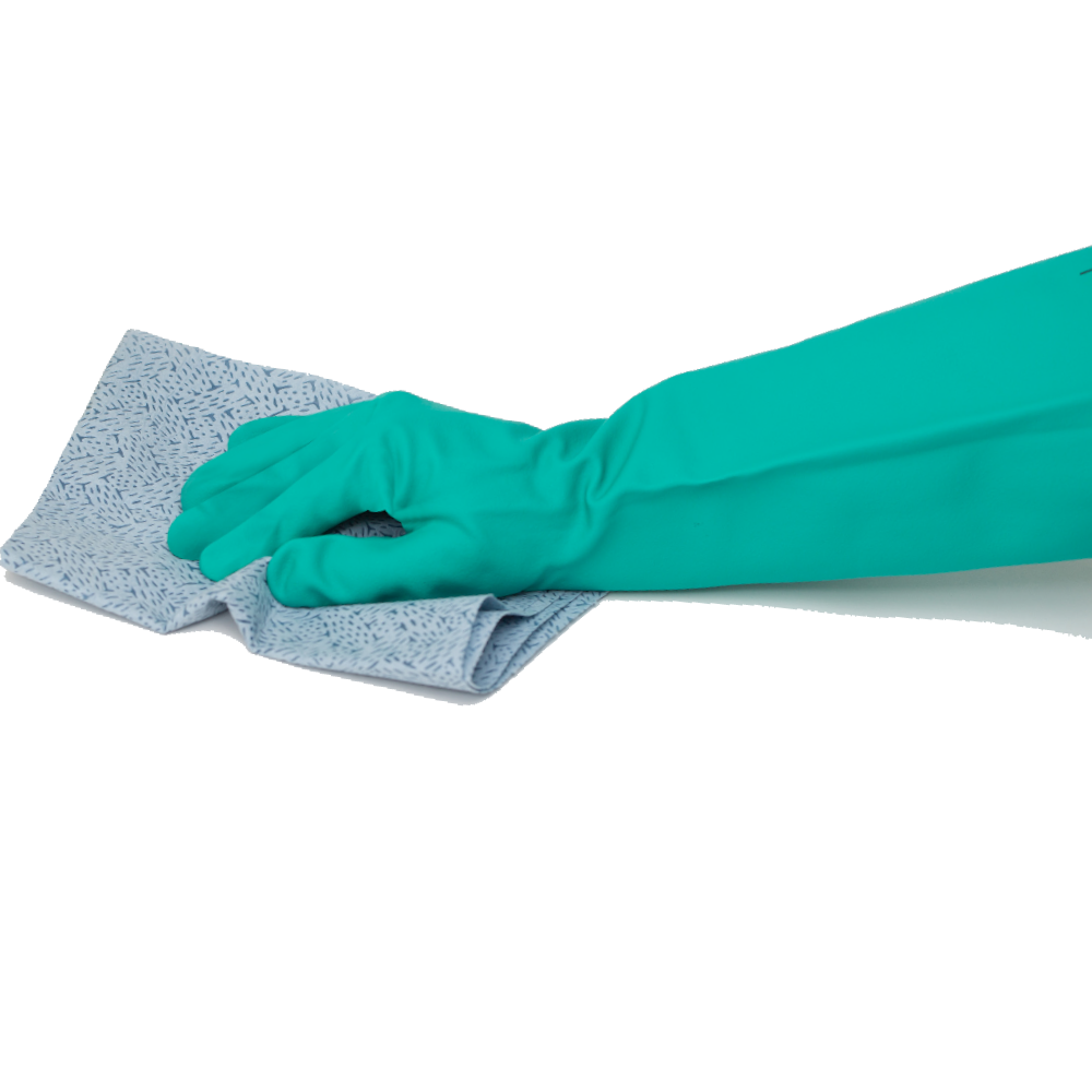 Elbow-length (46cm) Nitrile Chemical Resistant Gloves (Pack 12 Pairs)