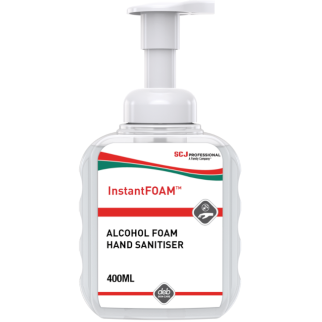 SC Johnson Professional 400ml InstantFOAM Alcohol-based Foaming Hand Sanitiser Pump Bottle (Carton 6 Bottles)