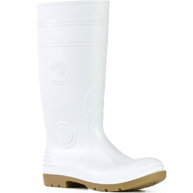 Bata White/Gum 400mm JobMaster 2 Gumboots Sizes 4 - 14