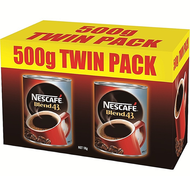 1kg Nescafe Blend 43 Coffee (Twin 500g)