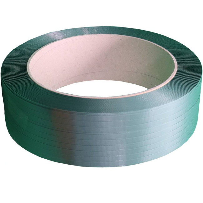 Green Embossed PET Strapping 19mm x 800m x 1.0mm (710kg Breaking Strain)