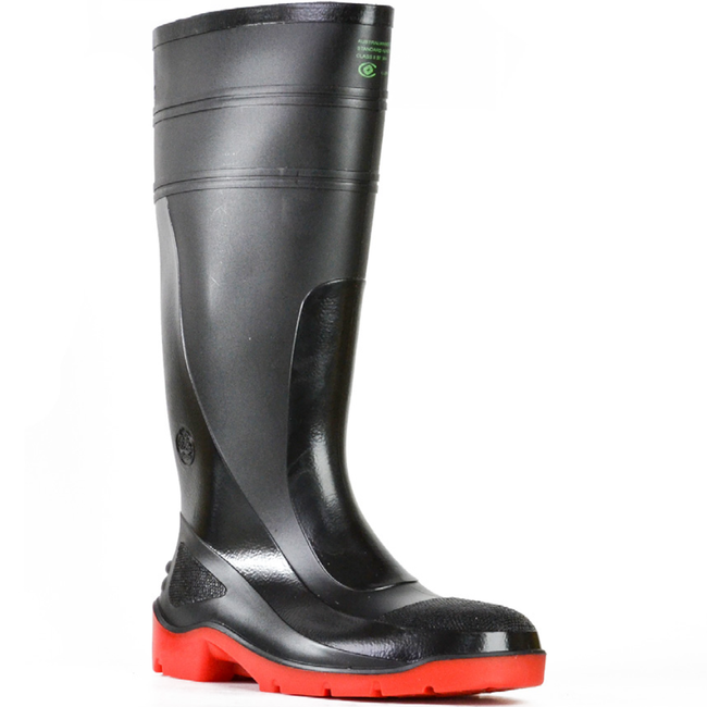 Bata Black/Red 400mm Utility Safety Gumboots Sizes 5 - 13